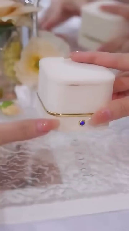 Oval Green Crystal Pendant Necklace Set With Bracelet